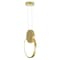 Cwi Lighting Pulley 8 in LED Satin Gold Mini Pendant 1297P8-1-602 - alternate 3